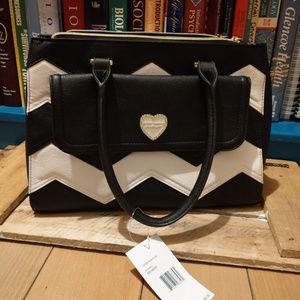 Betsey Johnson Chevron Satchel